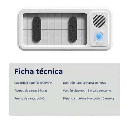 Soporte Táctil Impermeable con Altavoz Bluetooth
