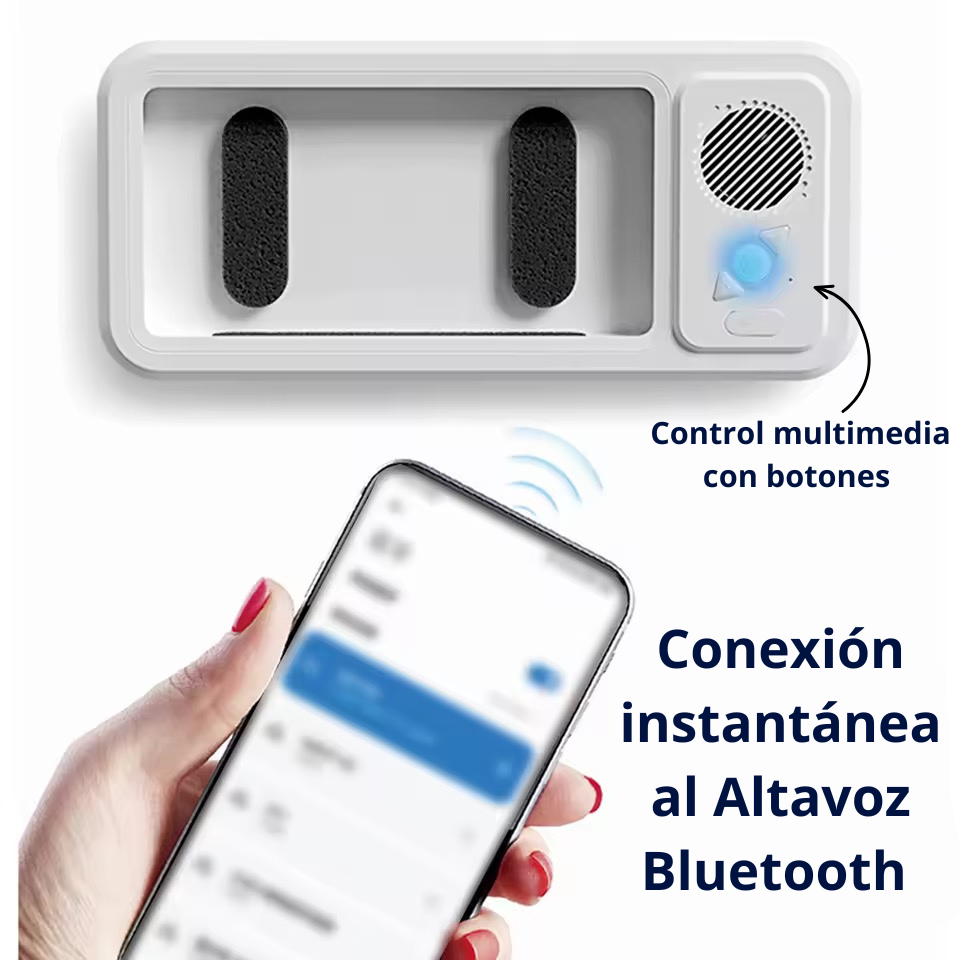 Soporte Táctil Impermeable con Altavoz Bluetooth