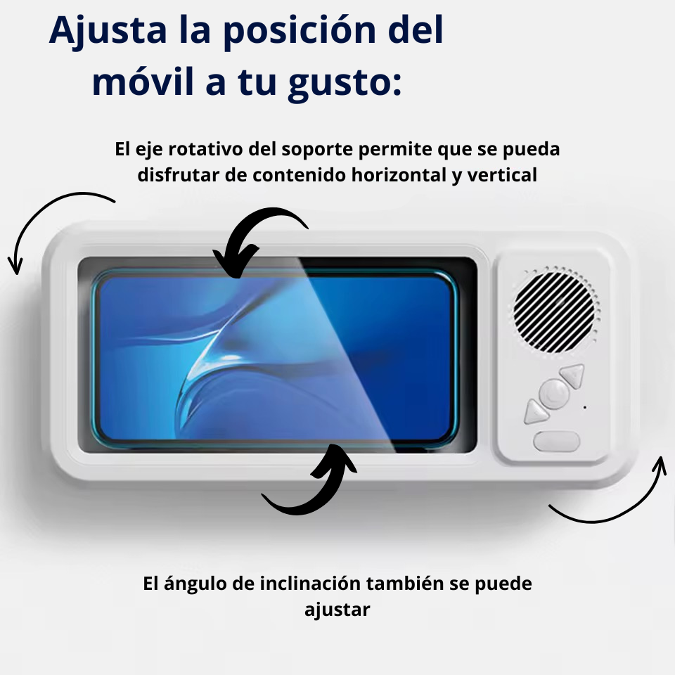 Soporte Táctil Impermeable con Altavoz Bluetooth