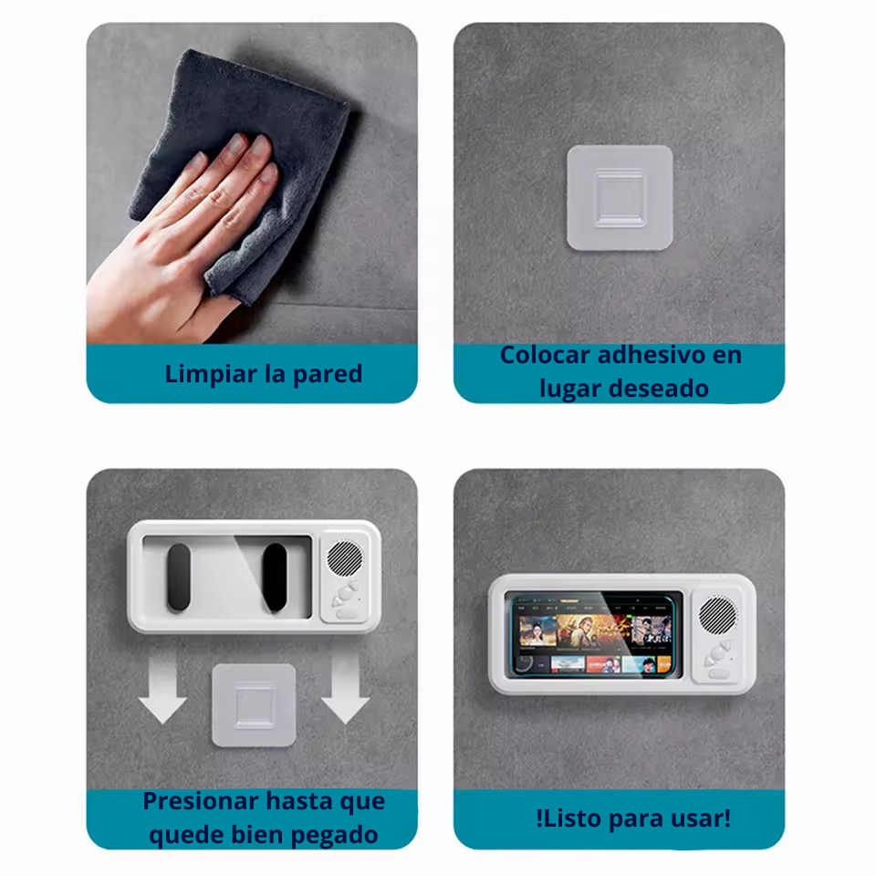 Soporte Táctil Impermeable con Altavoz Bluetooth